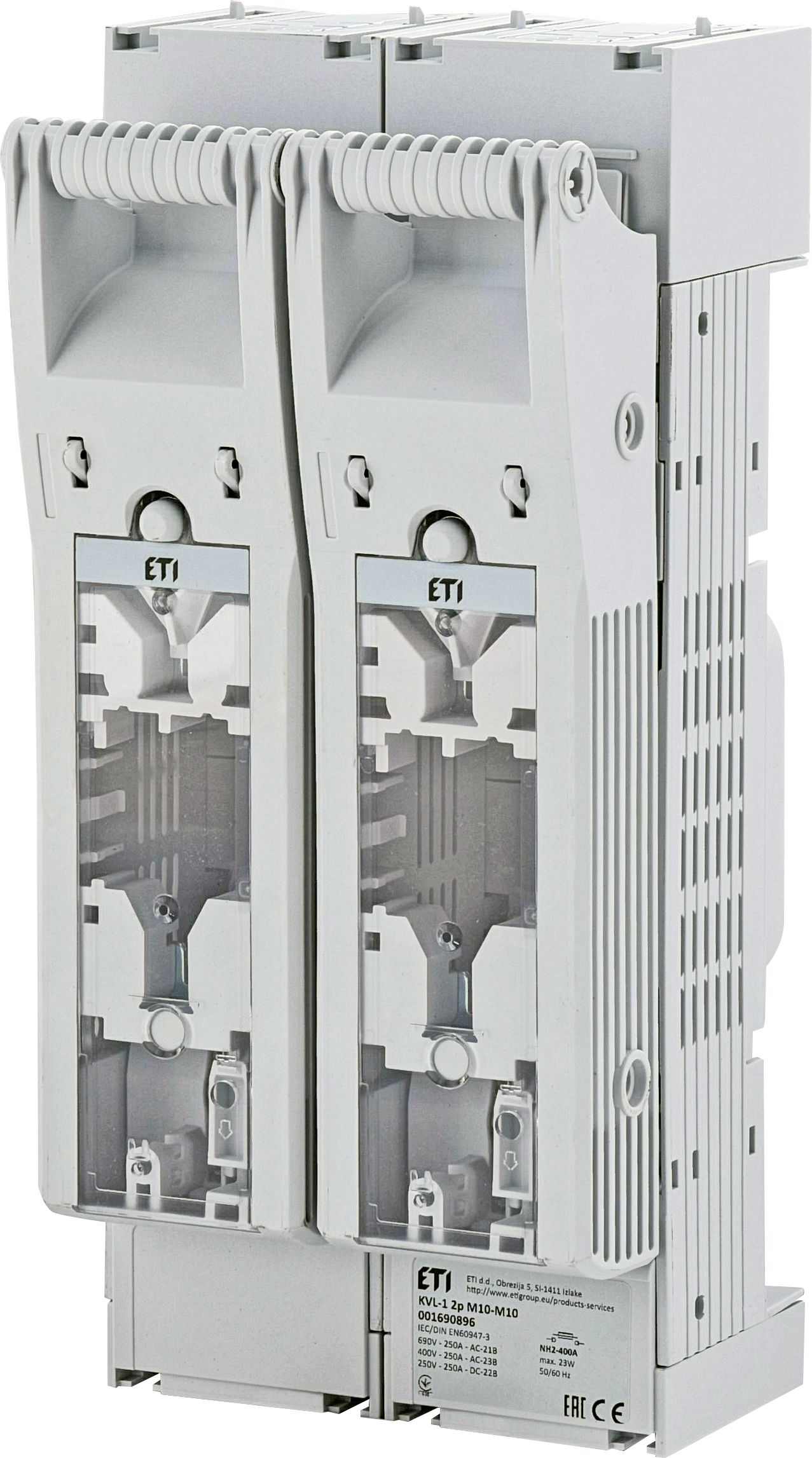 ETI houder NH1 250A/1000Vdc tweepolig