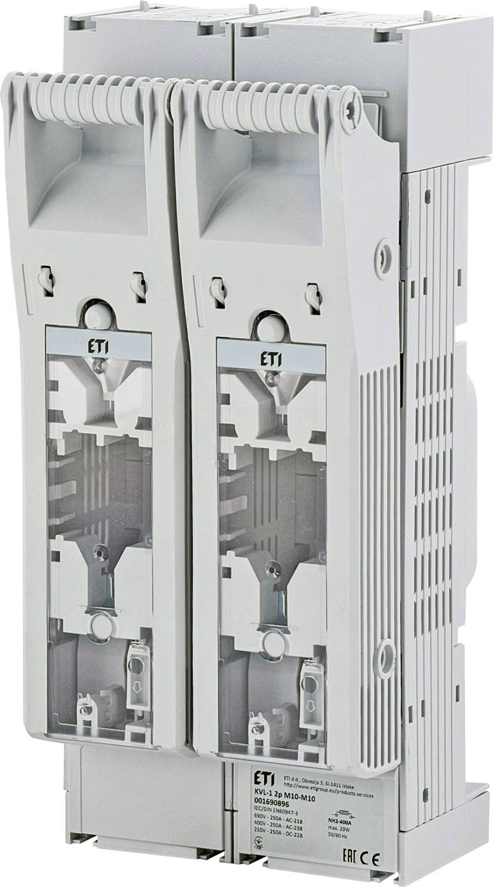 ETI houder NH1 250A/1000Vdc tweepolig