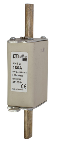 ETI zekering NH1 gBat 32A/80Vdc
