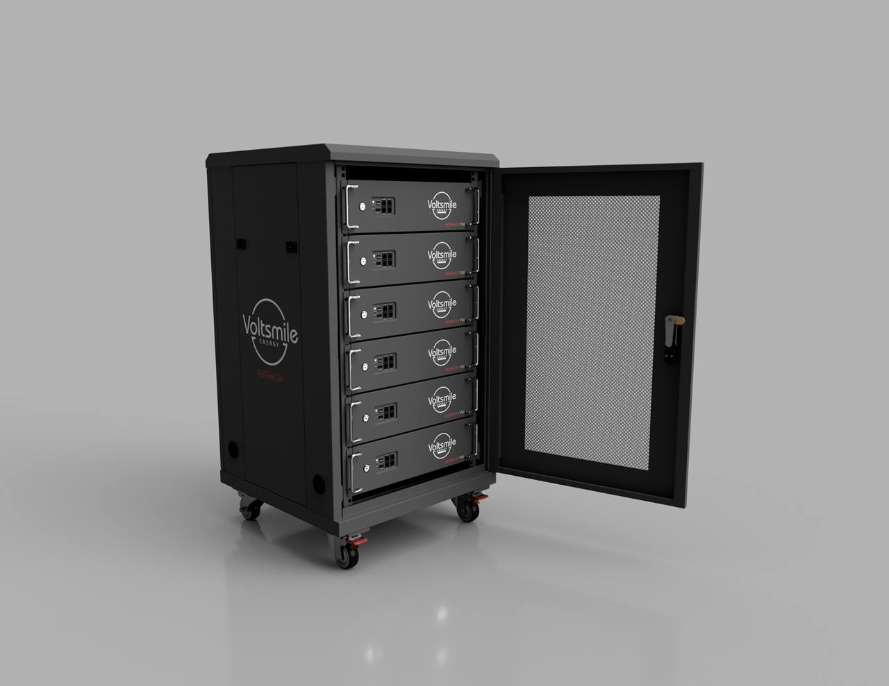 Voltsmile RPC 20U Cabinet (max 6 accu) 300A