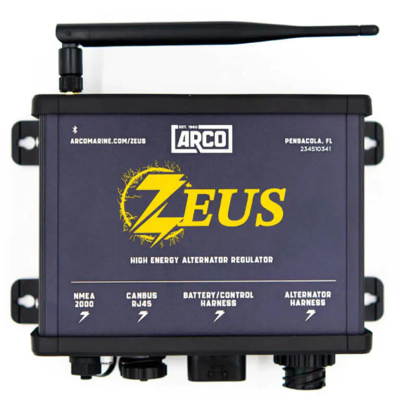 ARCO Zeus dynamo regelaarvoorzien van Victron CanBus connectie.