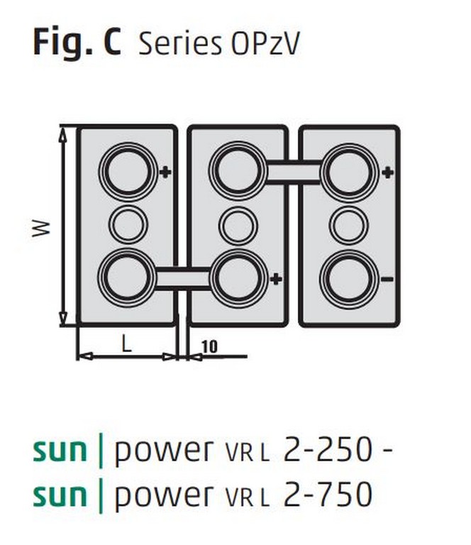 Hoppecke sun power VR L 2 - 750 accu