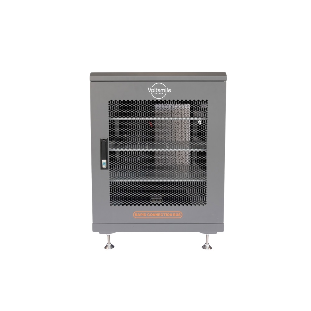 Voltsmile RPC 14U Cabinet (max 4 accu), inclusief kabel