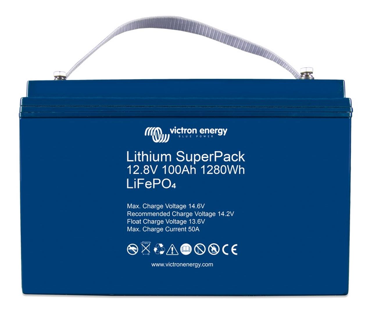 Victron Lithium Accu SuperPack 12,8V/100Ah (M8) hoge stroom