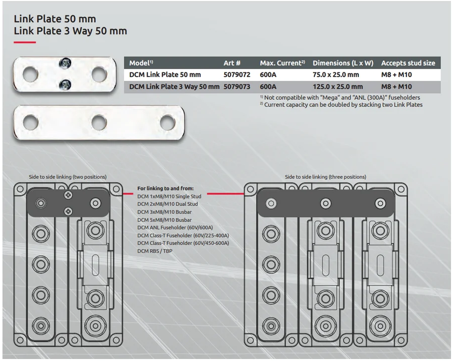 verbindingsplaat (50mm afstand) set 2 st.