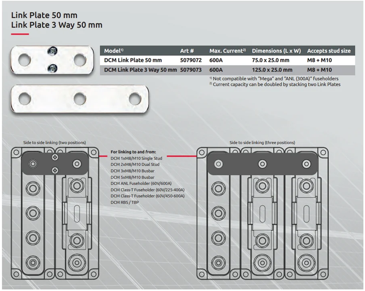 verbindingsplaat 3-weg (afstand 50 mm)