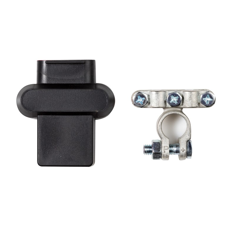 Accuklem isolatiekap zwart (-) voor dubbele kabel