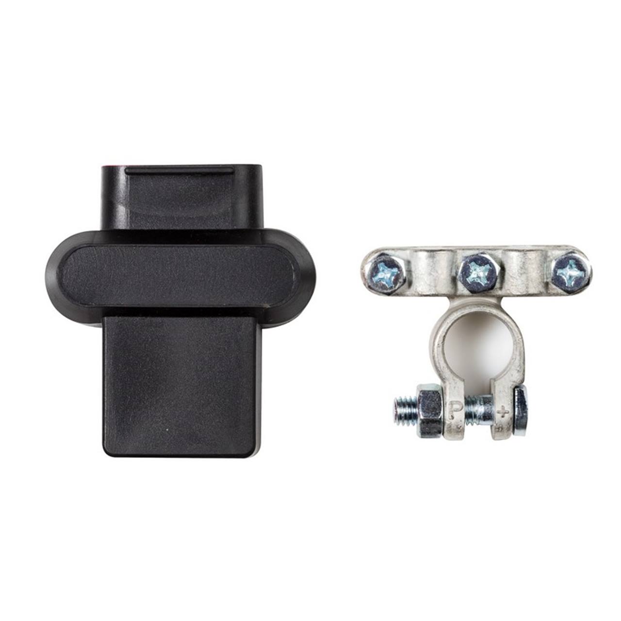 Accuklem isolatiekap zwart (-) voor dubbele kabel