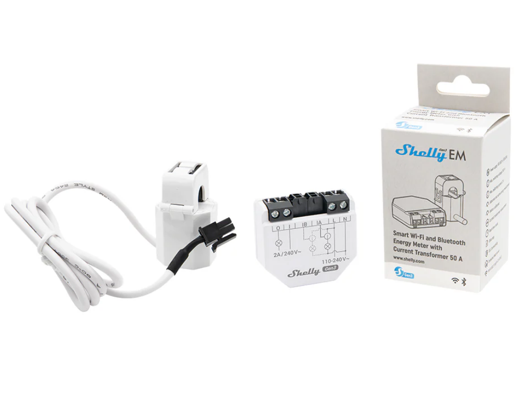 Shelly EM energiemeter Gen3 met 50A CT