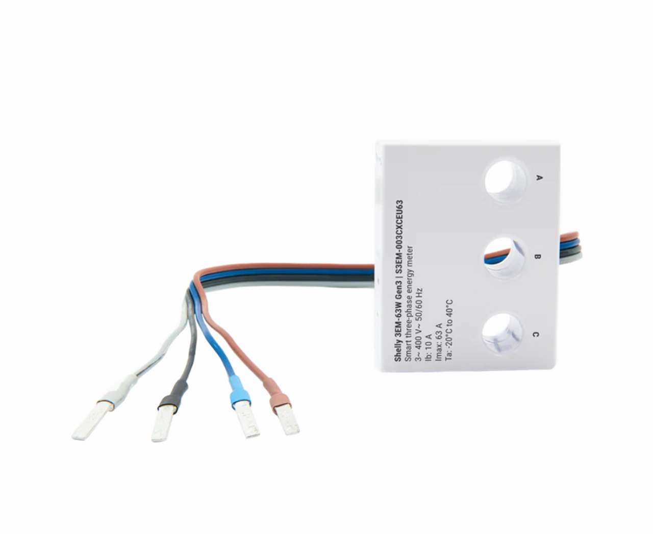 Shelly 3EM-63W energiemeter Gen3 (bedraad)