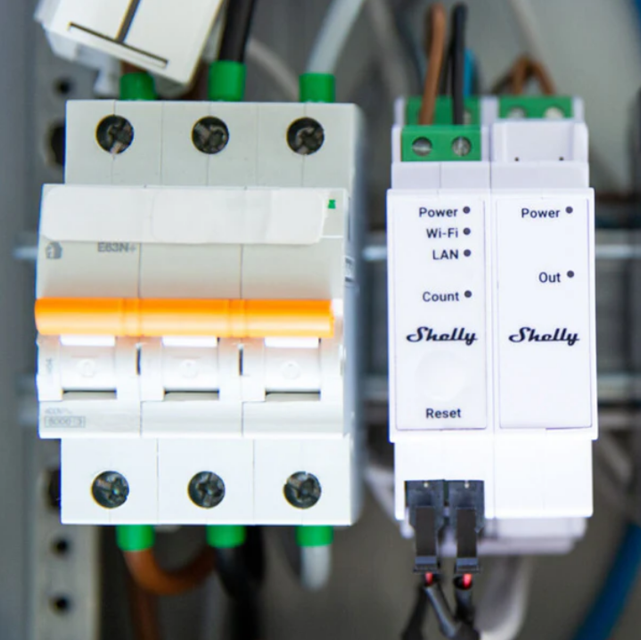 Shelly Pro 3EM schakelaar Add-on