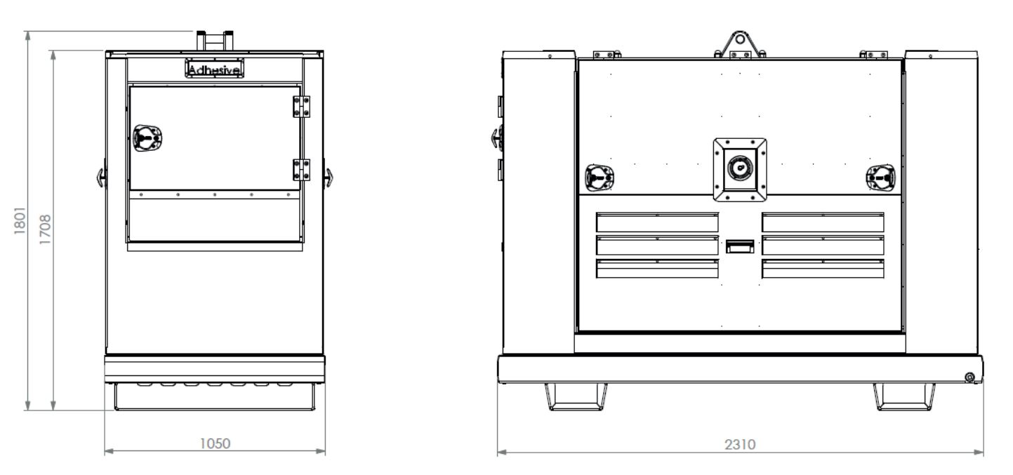ESS SmartGrid Slim 60, totale capaciteit 60 kWh, maximaal vermogen 36 kW.