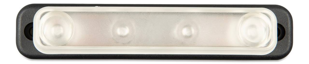 DC Verdeelrail 150A 2x M6 met 10 schroeven inclusief ABS kap