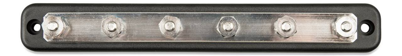 DC Verdeelrail 150A 6x M6 inclusief ABS kap