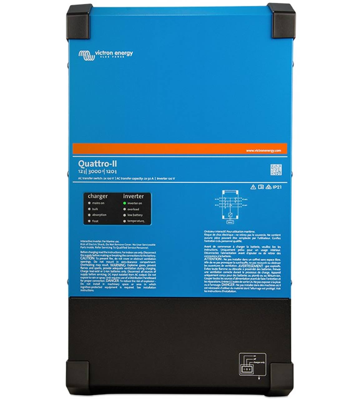 Quattro-II 24/3000/70-50/50 2x120V