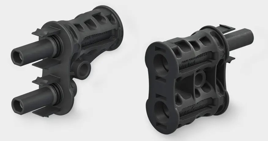 Staubli Male - Male - Female en een Female - Female - Male, splitterset MC4 1000V