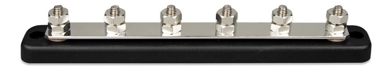 DC Verdeelrail 150A 6x M6 inclusief ABS kap