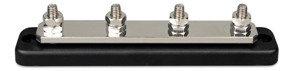 DC Verdeelrail 250A 4x M8 inclusief ABS kap