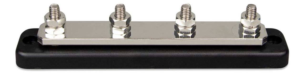 DC Verdeelrail 250A 4x M8 inclusief ABS kap