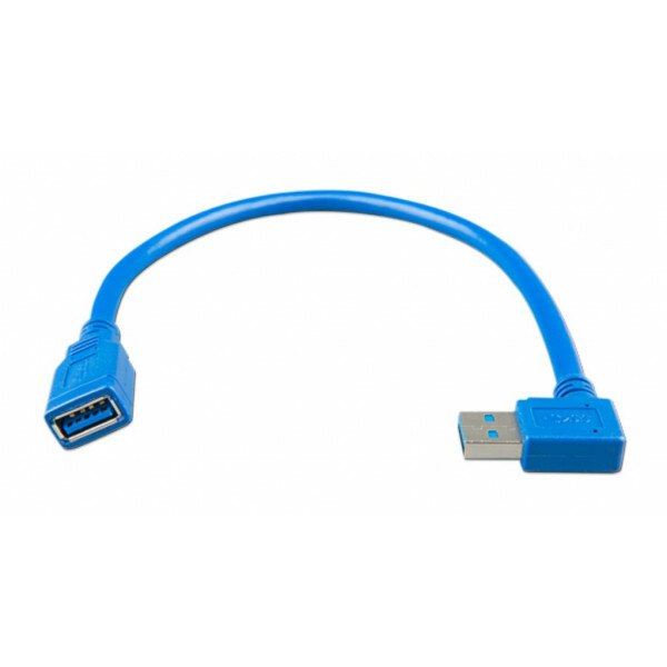 USB extension kabel 0,3m one side right angle