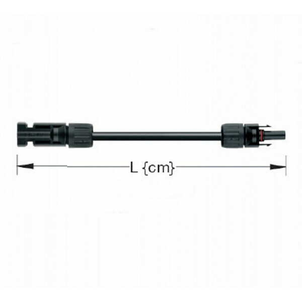 TopSolar kabel  4mm² 1m MC4 male/female