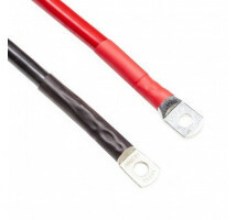 Kabelset 2,5mm² 1,5 mtr rood en zwart M8