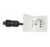 Ratio schuko outlet 1-weg FLUSH wit