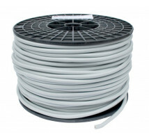 PVC kabel grijs HO5VV-F 2 x 1,5 mm² per 100 meter rol